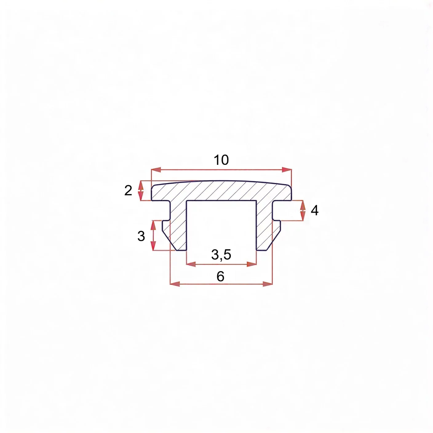 6 mm rubber plug with mount