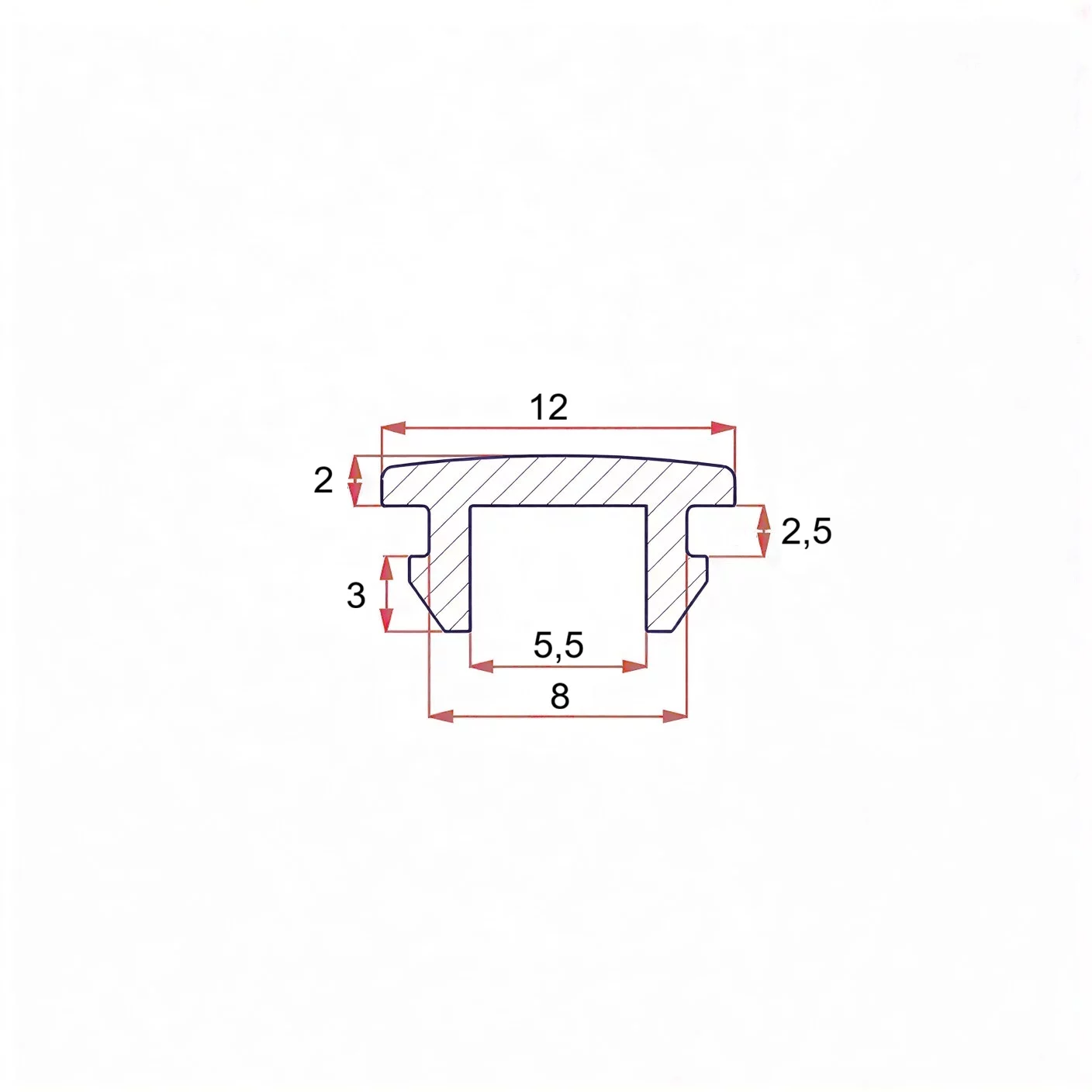 8 mm rubber plug with mount
