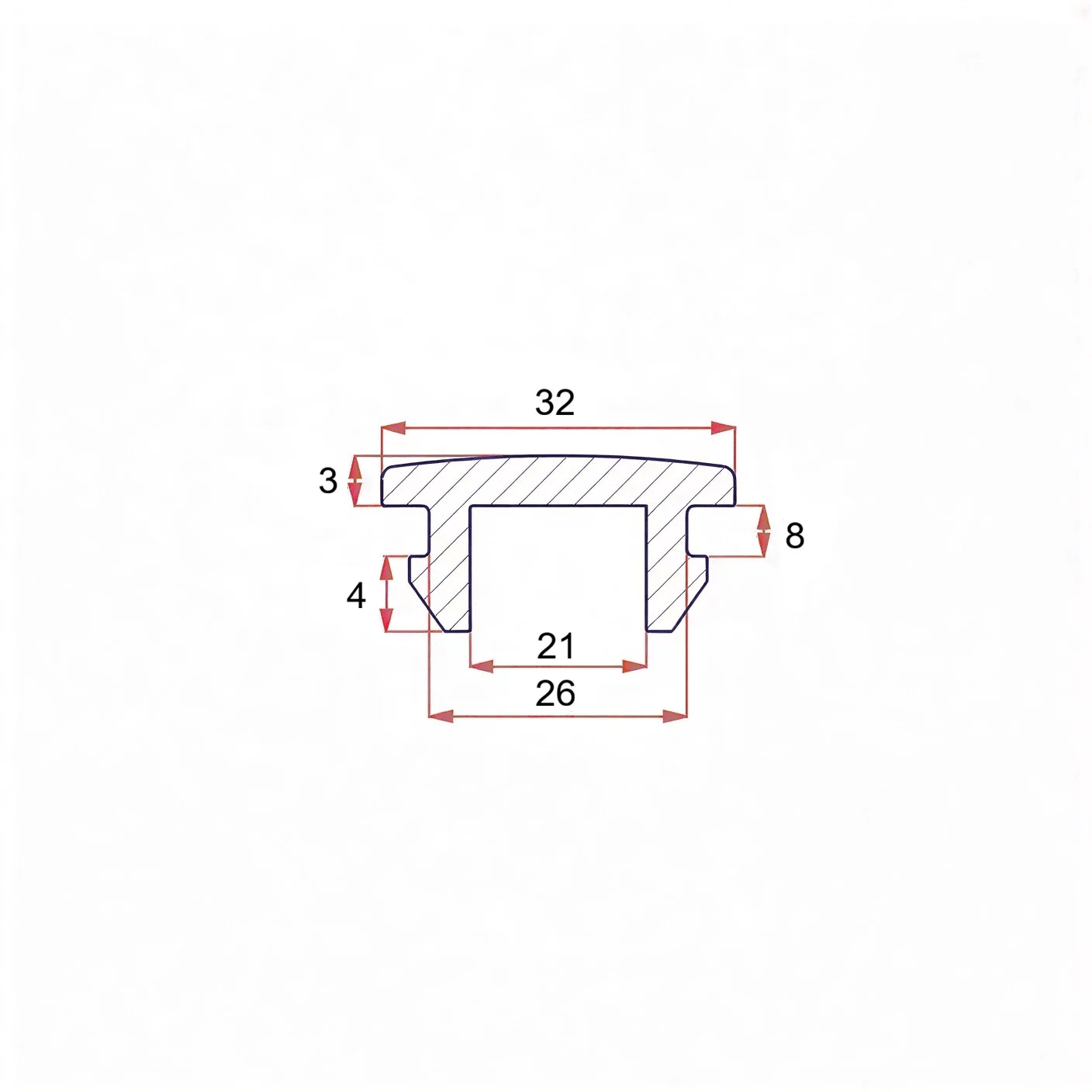 26 mm rubber plug with mount