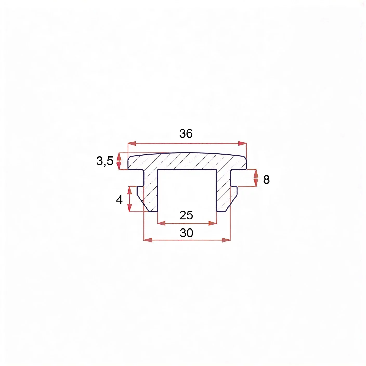 30 mm rubber plug with mount