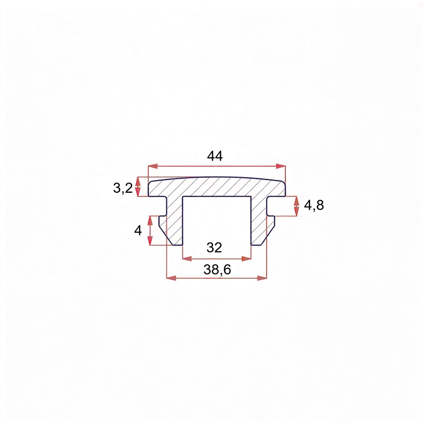 38 mm rubber plug with mount