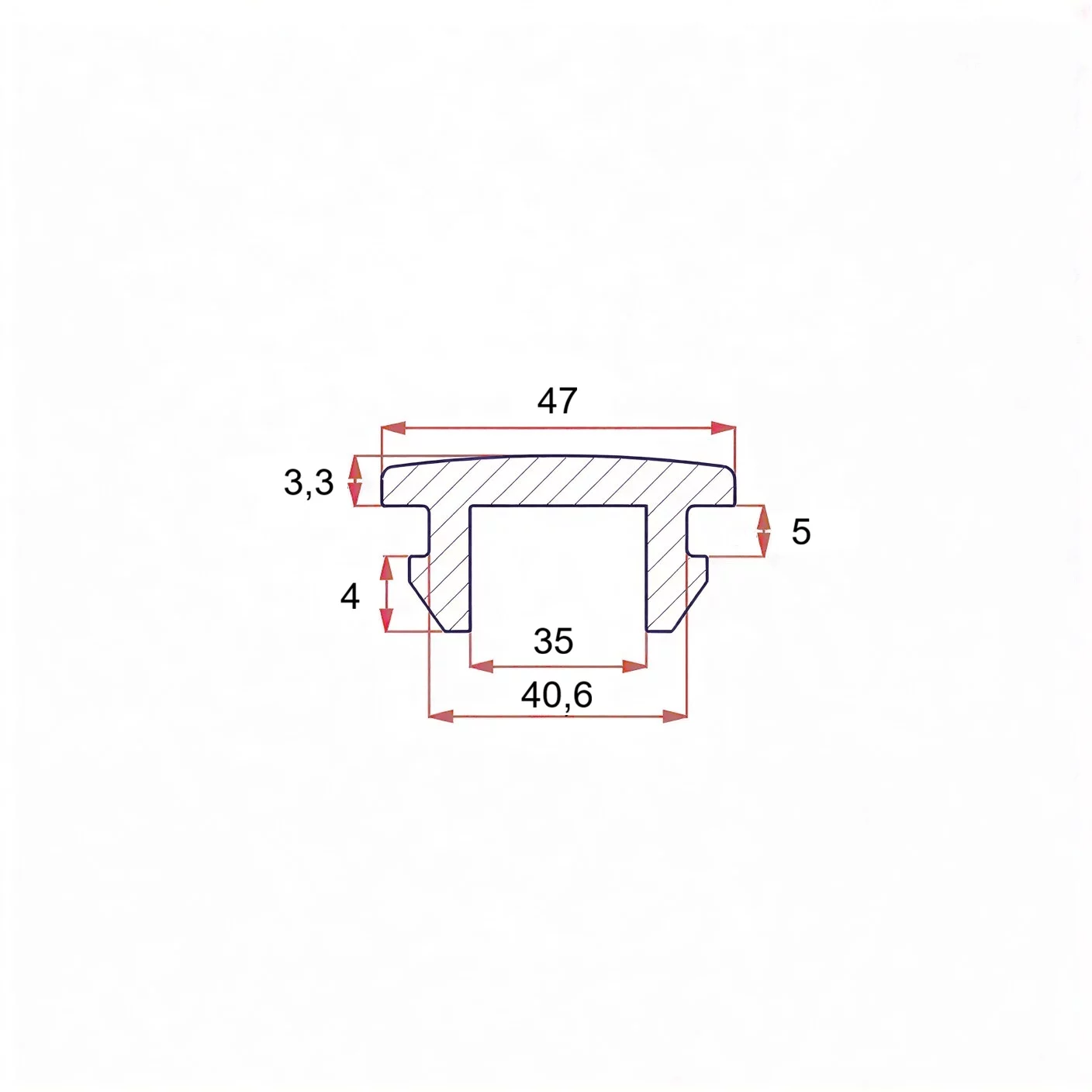 40 mm rubber plug with mount