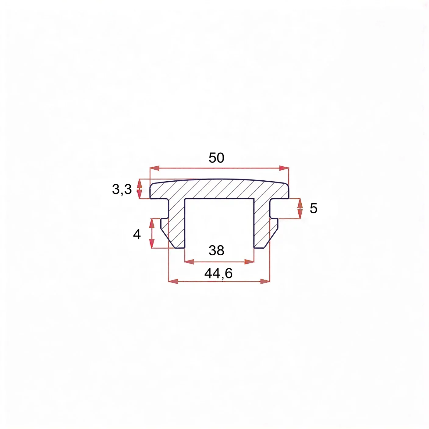 44 mm rubber plug with mount