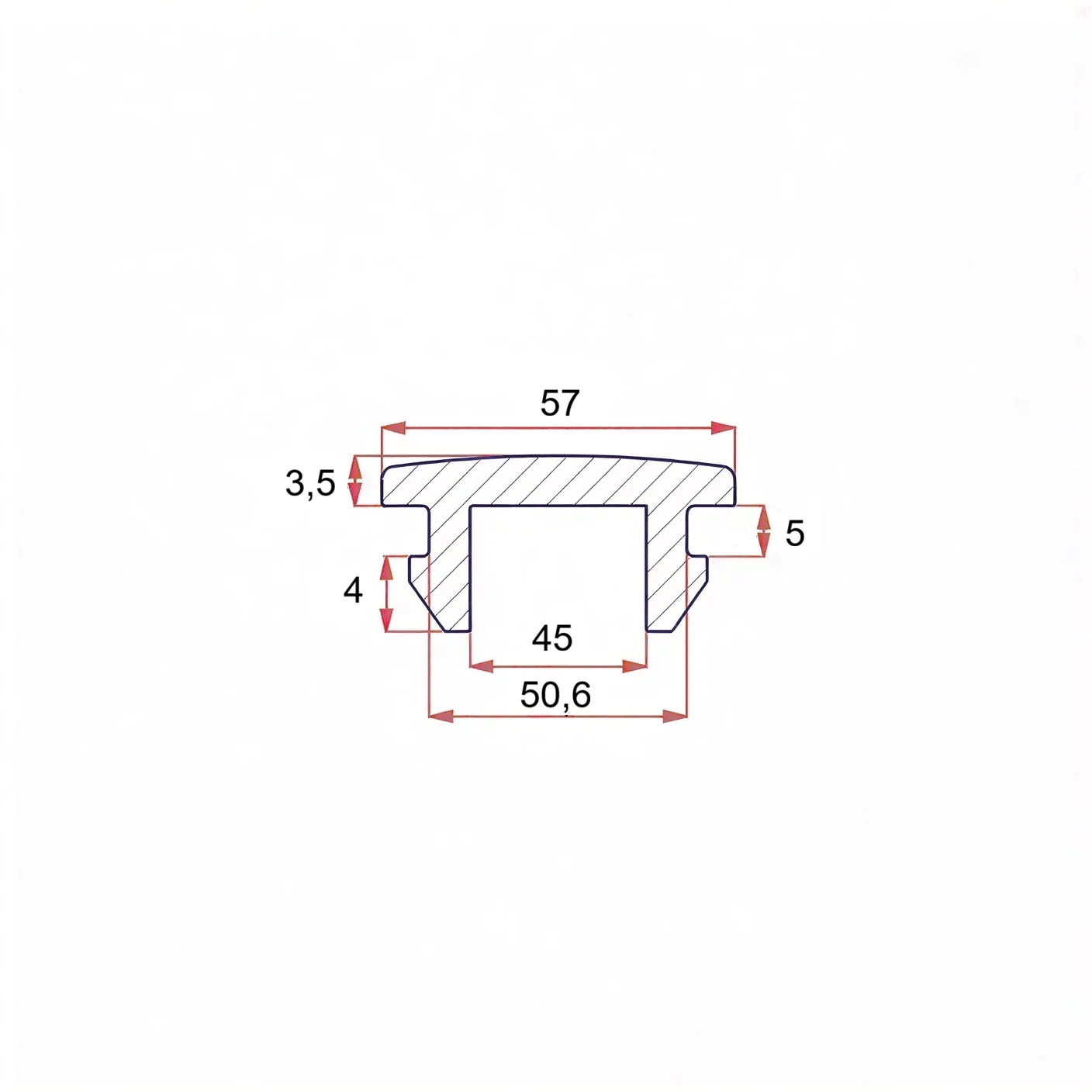 50 mm rubber plug with mount