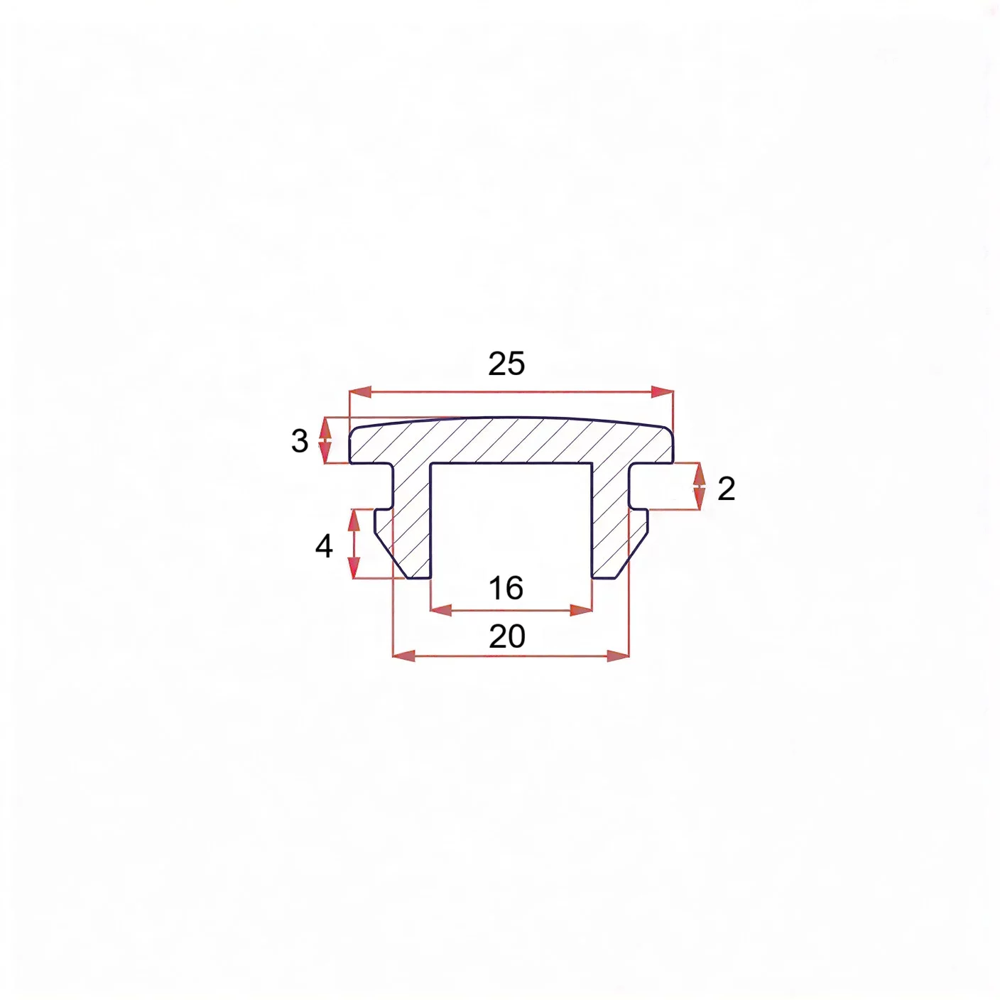 20 mm rubber plug with mount