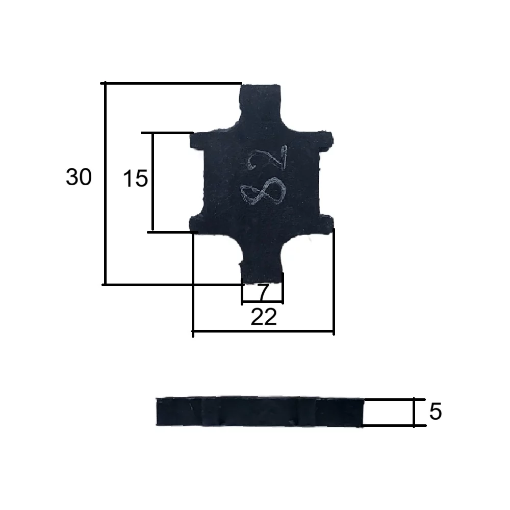 Rider 082 Rubber Pad for Carbon Brush Assemblies 30х5
